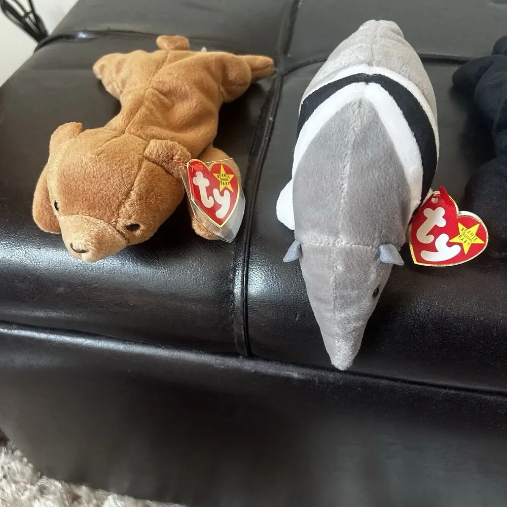 Vintage TY BEARS Beanie Babies Buddies Huge Lot 6 ALL W TAGS Plush New RARE #1